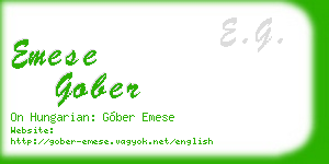 emese gober business card