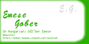 emese gober business card